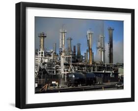 Oil Refinery at Laurel, Near Billings, Montana, USA-Robert Francis-Framed Photographic Print