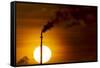 Oil Refinery Gas Flare, Aruba-Paul Souders-Framed Stretched Canvas