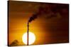 Oil Refinery Gas Flare, Aruba-Paul Souders-Stretched Canvas