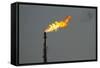 Oil Refinery Gas Flare, Aruba-Paul Souders-Framed Stretched Canvas