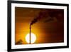 Oil Refinery Gas Flare, Aruba-Paul Souders-Framed Photographic Print