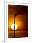 Oil Refinery Gas Flare, Aruba-Paul Souders-Framed Photographic Print