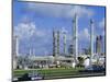 Oil Refinery on Bank of Mississippi Near Baton Rouge, Louisiana, USA-Anthony Waltham-Mounted Photographic Print