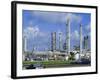 Oil Refinery on Bank of Mississippi Near Baton Rouge, Louisiana, USA-Anthony Waltham-Framed Photographic Print