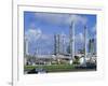 Oil Refinery on Bank of Mississippi Near Baton Rouge, Louisiana, USA-Anthony Waltham-Framed Photographic Print