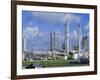 Oil Refinery on Bank of Mississippi Near Baton Rouge, Louisiana, USA-Anthony Waltham-Framed Photographic Print