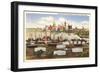 Oil Refinery, Skyline, Tulsa, Oklahoma-null-Framed Art Print