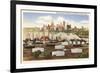 Oil Refinery, Skyline, Tulsa, Oklahoma-null-Framed Premium Giclee Print