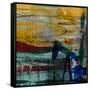 Oil Rig Abstract-Sisa Jasper-Framed Stretched Canvas