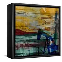 Oil Rig Abstract-Sisa Jasper-Framed Stretched Canvas