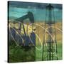 Oil Rig and Oil Well Collage-Sisa Jasper-Stretched Canvas