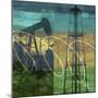 Oil Rig and Oil Well Collage-Sisa Jasper-Mounted Art Print