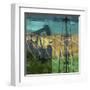 Oil Rig and Oil Well Collage-Sisa Jasper-Framed Art Print