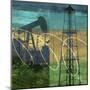 Oil Rig and Oil Well Collage-Sisa Jasper-Mounted Art Print