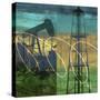 Oil Rig and Oil Well Collage-Sisa Jasper-Stretched Canvas