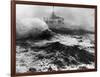 Oil Rig in Stormy Sea-null-Framed Photographic Print