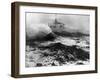 Oil Rig in Stormy Sea-null-Framed Photographic Print