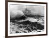 Oil Rig in Stormy Sea-null-Framed Photographic Print