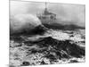 Oil Rig in Stormy Sea-null-Mounted Photographic Print