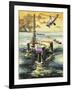 Oil Rig-null-Framed Giclee Print