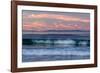 Oil rigs and waves in the Pacific Ocean, Channel Islands of California, Carpinteria, Santa Barba...-null-Framed Photographic Print