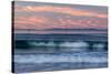 Oil rigs and waves in the Pacific Ocean, Channel Islands of California, Carpinteria, Santa Barba...-null-Stretched Canvas