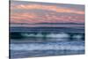 Oil rigs and waves in the Pacific Ocean, Channel Islands of California, Carpinteria, Santa Barba...-null-Stretched Canvas