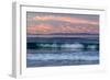 Oil rigs and waves in the Pacific Ocean, Channel Islands of California, Carpinteria, Santa Barba...-null-Framed Photographic Print