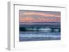 Oil rigs and waves in the Pacific Ocean, Channel Islands of California, Carpinteria, Santa Barba...-null-Framed Photographic Print