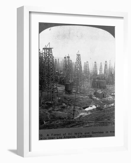 Oil Rigs Near Los Angeles, California-null-Framed Photographic Print