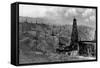 Oil Rigs Near Taft, California-null-Framed Stretched Canvas