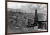 Oil Rigs Near Taft, California-null-Framed Photographic Print