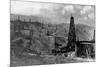 Oil Rigs Near Taft, California-null-Mounted Photographic Print