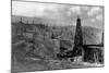 Oil Rigs Near Taft, California-null-Mounted Photographic Print