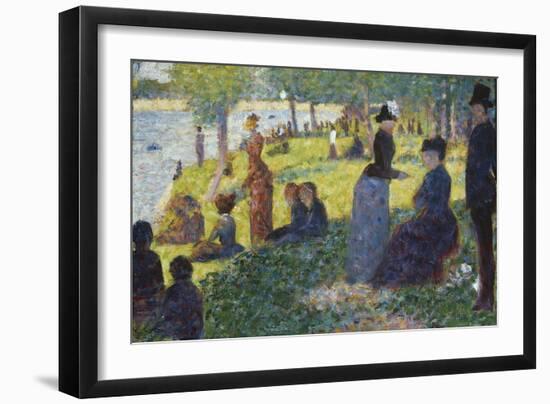 Oil Sketch for La Grande Jatte, 1884-Georges Seurat-Framed Giclee Print