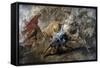 Oil Sketch for the Lion Hunt, 1621-1622-Peter Paul Rubens-Framed Stretched Canvas