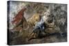 Oil Sketch for the Lion Hunt, 1621-1622-Peter Paul Rubens-Stretched Canvas