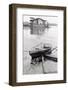 Oil-Slicked Boat Washed on Oiled Beach-null-Framed Photographic Print