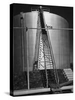 Oil Storage Tank at Standard Oil of Louisiana During WWII-Andreas Feininger-Stretched Canvas