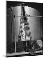 Oil Storage Tank at Standard Oil of Louisiana During WWII-Andreas Feininger-Mounted Photographic Print