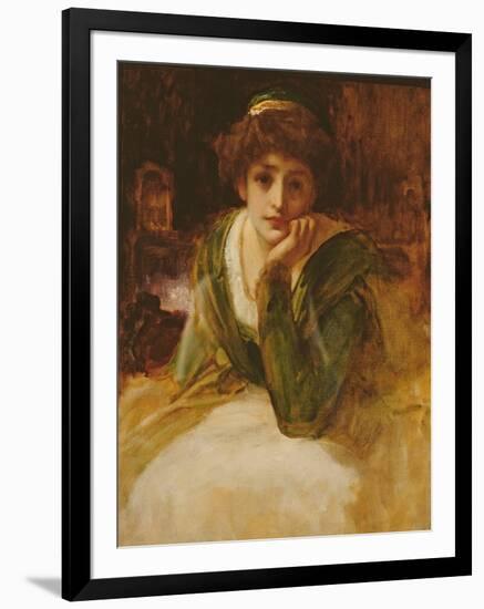 Oil Study for Desdemona, C.1889-Frederick Leighton-Framed Giclee Print