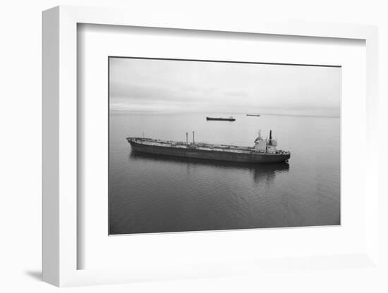 Oil Tankers at Various Distances-null-Framed Photographic Print