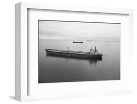 Oil Tankers at Various Distances-null-Framed Photographic Print