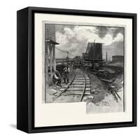 Oil Tanks, Canada, Nineteenth Century-null-Framed Stretched Canvas