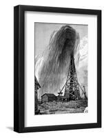 Oil Well, 19th Century-Science Photo Library-Framed Photographic Print