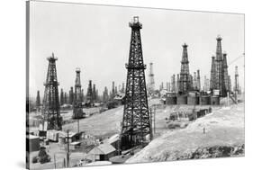 Oil Well Field-null-Stretched Canvas