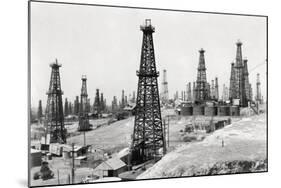 Oil Well Field-null-Mounted Photographic Print