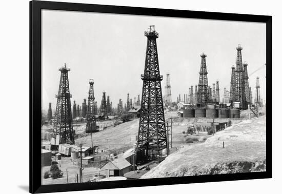 Oil Well Field-null-Framed Photographic Print