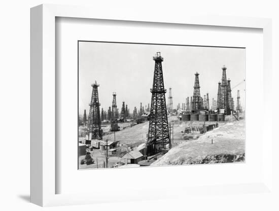 Oil Well Field-null-Framed Photographic Print