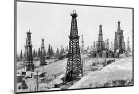 Oil Well Field-null-Mounted Photographic Print